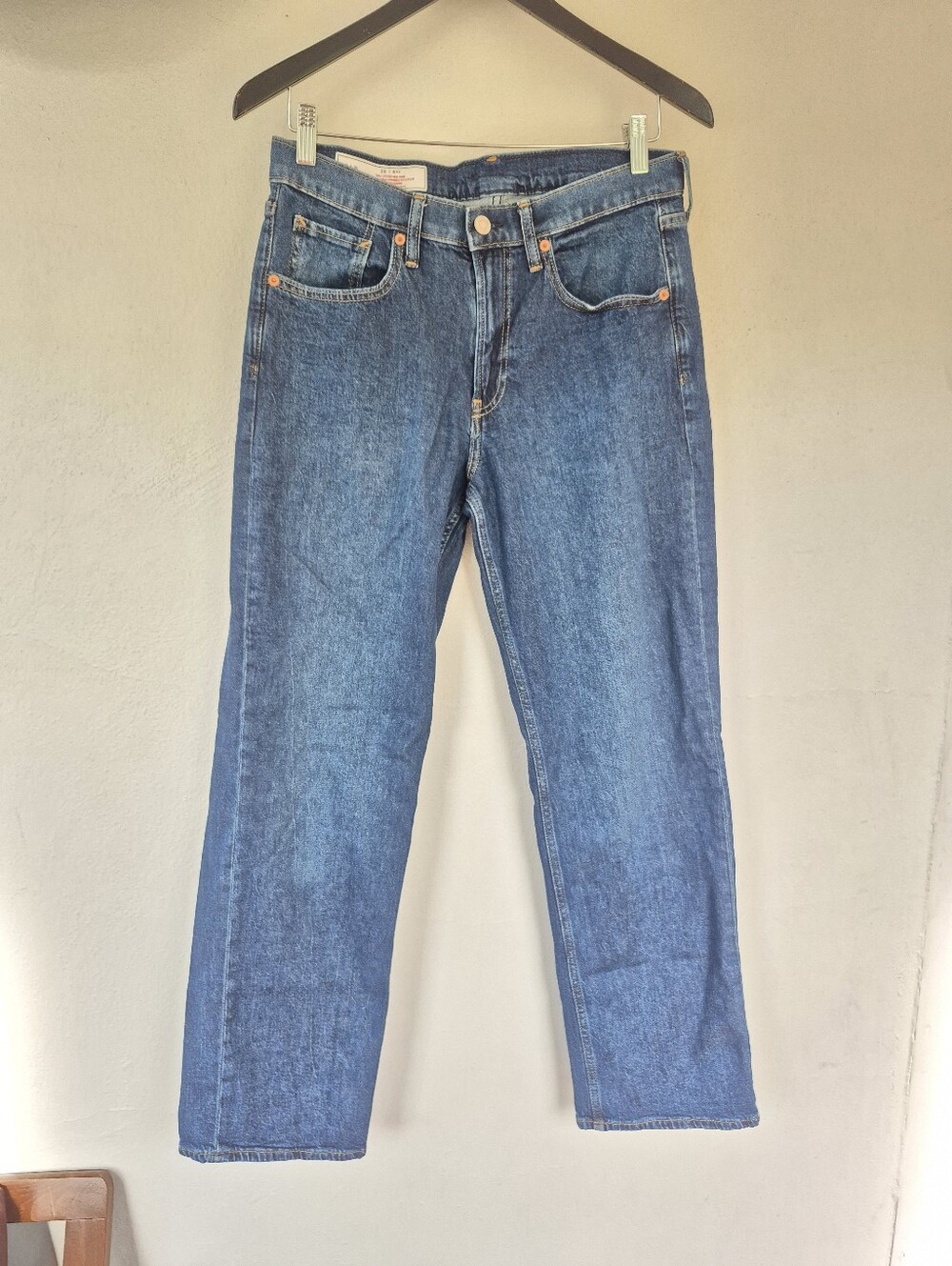 90's Loose Mid Rise Jeans By Gap Size 28 99% Cotton Dark Wash